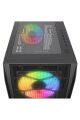 Rampage HOLLOW 650W 80+ 4*12cm ARGB Fan+Kontrolcü Temperli Camlı Mid-T Gaming Oyuncu Kasası