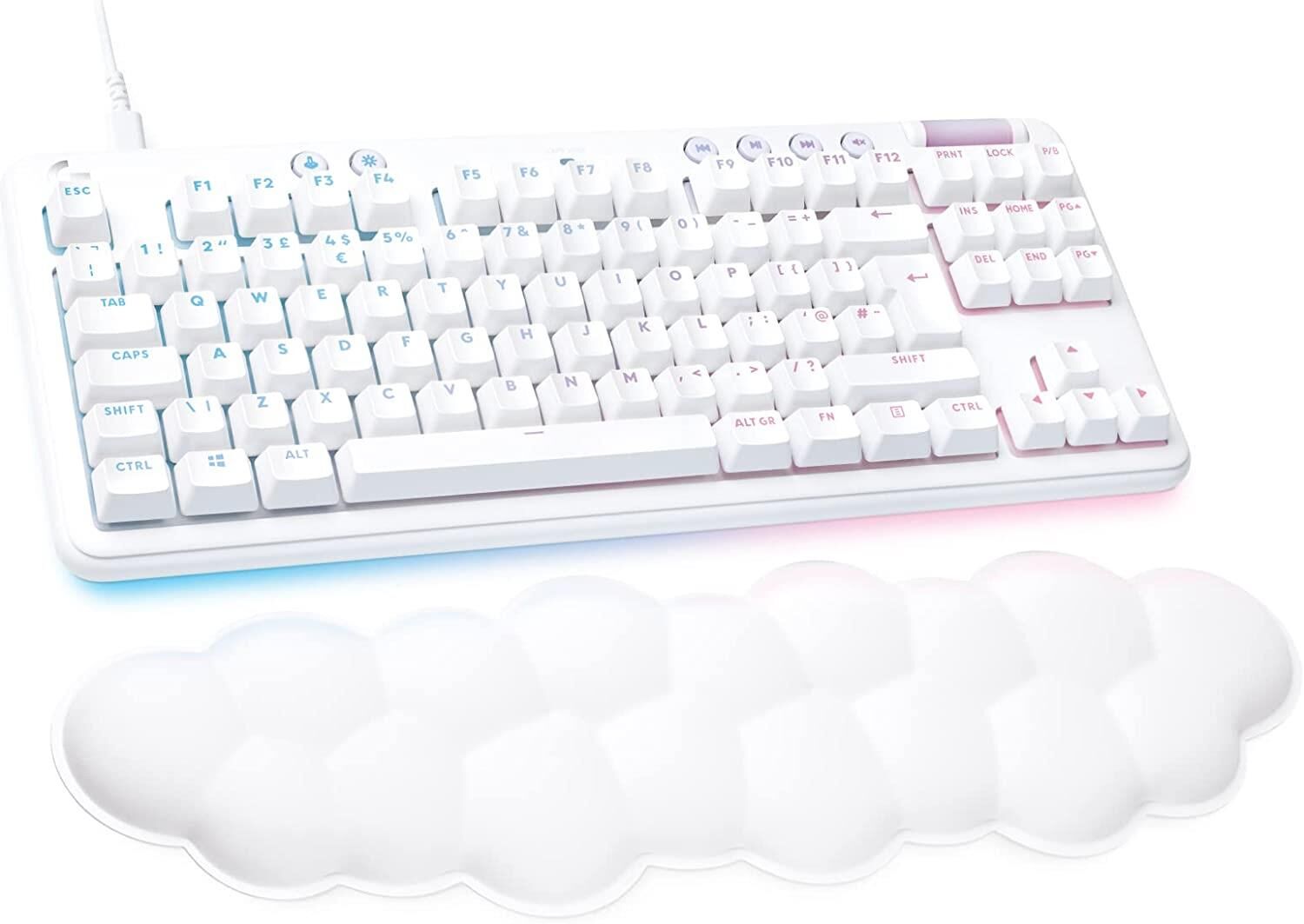 Logitech G Aurora G713 Kablolu Tactile Ingilizce Q Oyuncu Klavyesi - Beyaz