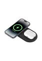 Belkin BoostCharge Pro 2'si 1 arada MageSafe Kablosuz Şarj İstasyonu - WIZ021VFBK