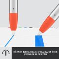 Logitech Slim Folio 10.2'' iPad 7. 8. ve 9. Nesil ile Uyumlu Klavyeli Tablet Kılıfı ve Crayon iPad Uyumlu Dijital Kalem, Açık Gri