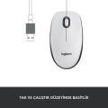 Logitech M100 Kablolu 1.000 Dpi USB Optik Mouse - Beyaz