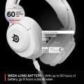 SteelSeries Arctis Nova 5X Wireless ve Bluetooth Xbox ve PC Kablosuz Oyuncu Kulaklığı - Beyaz
