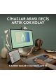 Logitech M350s Pebble 2 Bluetooth Kablosuz Sessiz Kompakt Mouse - Beyaz