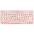 Logitech K380 Bluetooth Multimedya Türkçe Q Klavye - Pembe