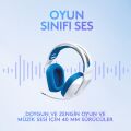 Logitech G335 Kablolu Kulak Üstü Oyuncu Kulaklığı Beyaz 981-001018