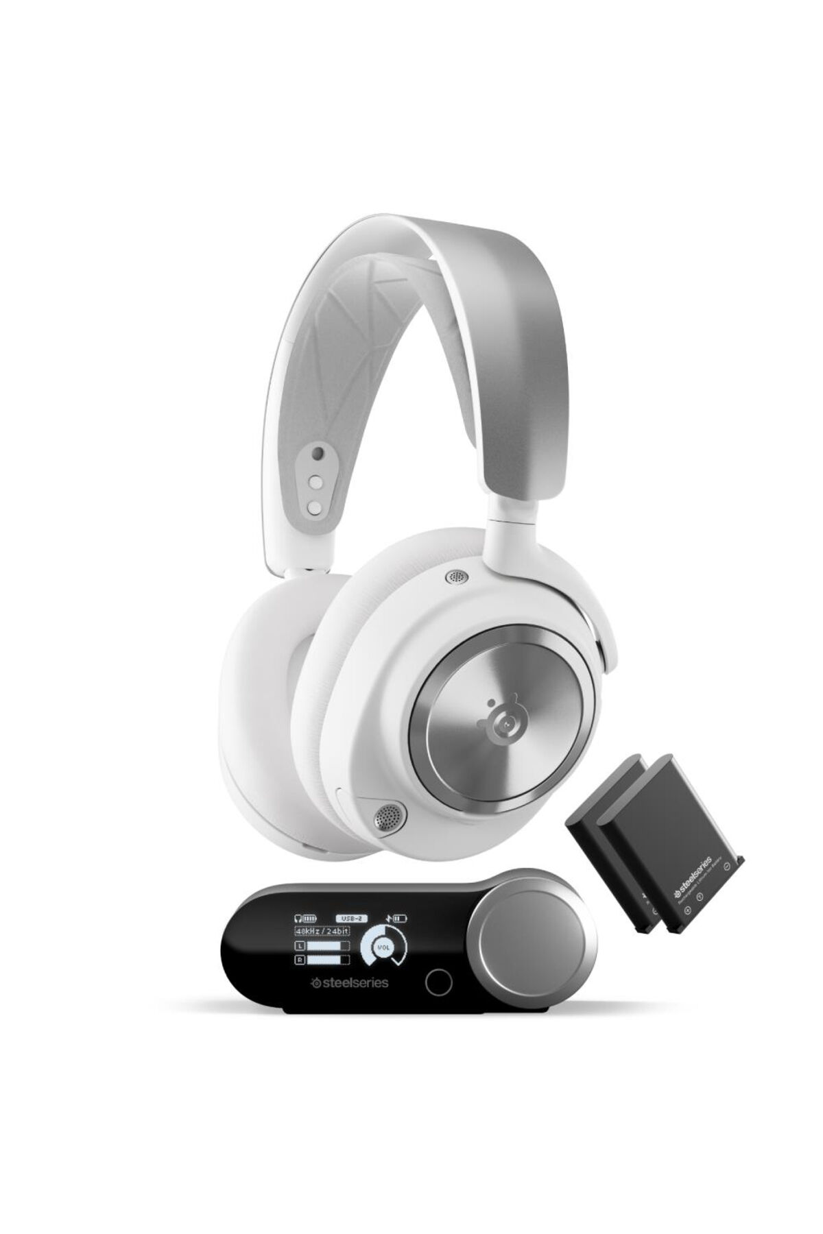 SteelSeries Arctis Nova Pro Wireless ETAIL BOX Kablosuz Gaming Oyuncu Kulaklığı -Beyaz