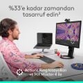 Logitech MX Master 4 Dokunsal Geri Bildirimli 8000 DPI Sessiz Kablosuz Bluetooth Mouse - Açık Gri