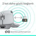 Logitech MX Master 4 Dokunsal Geri Bildirimli 8000 DPI Sessiz Kablosuz Bluetooth Mouse - Açık Gri