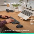 Logitech Signature Comfort M840 L 1000 Dpi Konfor Için Avuç İçi Yastıklı Sessiz Kablosuz Bluetooth Mouse, Siyah