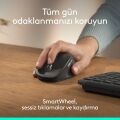 Logitech Signature Comfort M840 L 1000 Dpi Konfor Için Avuç İçi Yastıklı Sessiz Kablosuz Bluetooth Mouse, Siyah