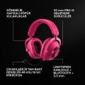 Logitech G Pro X3 Lightspeed Kablosuz Bluetooth Oyuncu Kulaklığı - Pembe