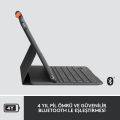 Logitech Slim Folio 10.2'' iPad 7. 8. 9. Nesil İçin Klavyeli Kılıf + Crayon iPad Uyumlu Dijital Kalem